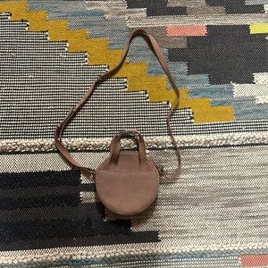 Madewell Purple Leather Small Circle Bag